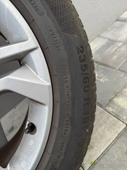 Prodám originál AUDI ALU kola se zimním pneu Continental - 2