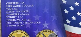 Stříbrné mince- Set stříbrných mincí American Eagle - The Ne - 2