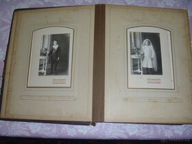 Album s Kabinetky, 15 listů asi 50 fotek , Antik. - 2