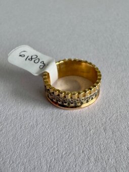 Zlatý prsten 18K, 6,80 g, vel.52 - 2