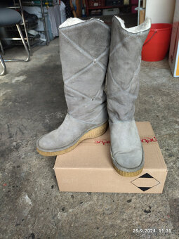 Dámské kožené kozačky vel. 39 - 2