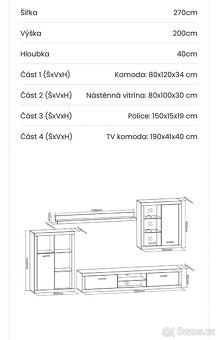 Obývací stěna Sunset - 2
