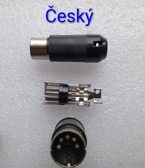 Pěti kolík DIN a pěti zásuvka DIN do panelu a na šňůru - 2