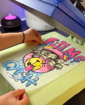 DTF tisk k nalisovani - 2