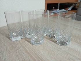 Skleničky broušené sklo - 2