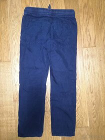 Tmavě modré zateplené kalhoty H&M 140 (9-10 let) - 2