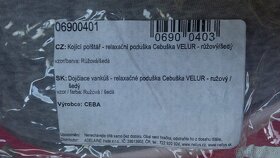 Kojící polštář Cebuška Multi Premium (velur) EPS mikro-kulič - 2