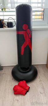 Boxovací pytel nafukovací/volně stojící včetně rukavic - 2