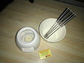 Fondue set vhodný pro děti na čokoládu s ovocem - 2