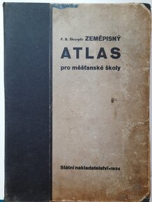 Školní atlas 1934, 1958 a 1971 - 2