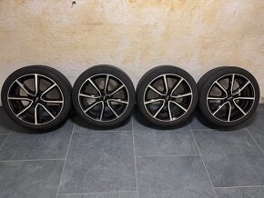 Alu kola Dezent 7Jx17 4x100 ET37 + letni pneu Hankook - 2