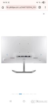 PLS LCD monitor Philips 246E7Q bílý - 2