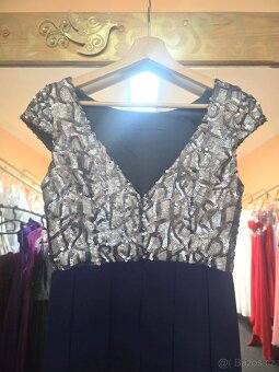 LUXUSNÍ PLESOVÉ ŠATY+PÁSEK vel.36 - 2