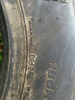 Prodám pneumatiky 4 kusy Bridgestone 185 R14 C - 2