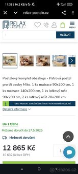 Patrová postel pro 3osoby MIKE - 2