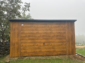 Plechová garáž 4x6m. - 2