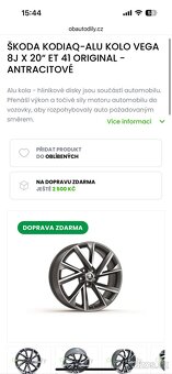 Alu kola VEGA R20 NOVÉ + NOVÉ PNEU MICHELIN - 2