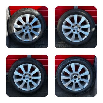 Original ALU kola Borbet 16" 7J ET40 zimní pneu 205/55/R16 - 2