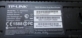 Prodám router tl-wdr3500,Bezdrátový N600 s duálním pásmem - 2