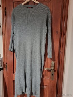 Zimní pletené maxi šaty - 2