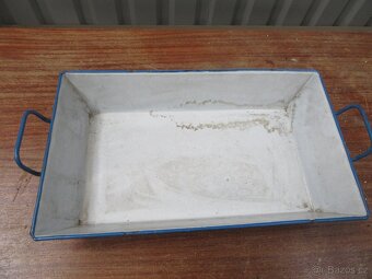 Nabízím velky krásný starožitný modrý smalto - 2