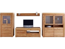 Obývací stěna Lyon z divokého masivního dubu Germany - 2