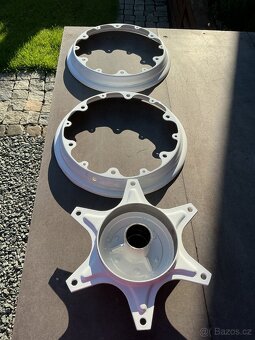 2x kompletní ráfek kola + zadní střed ČZ 175/501,502,50 - 2