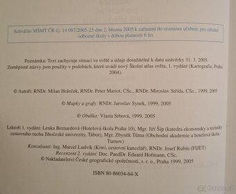 Učebnice Zeměpis cestovního ruchu pro SŠ - 2