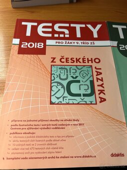 Testy matematika a čj pro 9 třídu - 2