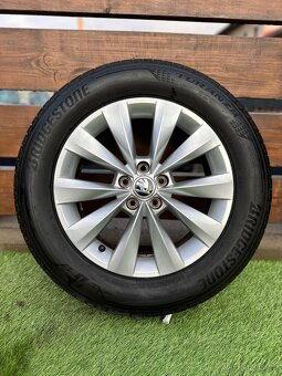 Alu kola 5x100 r16 s letnim pneu (kanava) - 2