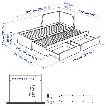 IKEA FLEKKE - černá barva - 2