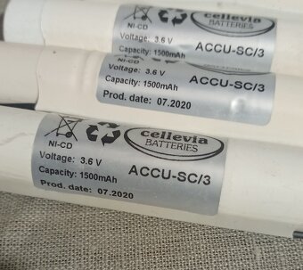 Akumulátor 3,6V 1500 mAh NiCd ACCU-SC/3 - 2