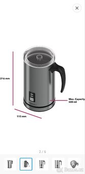 Elektrický Milk frother HOME napěňovač mléka 500 ml MMF-609 - 2