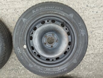 Plechové disky 5x100 6Jx16 ET38 + letní 185/60 R15 - 2