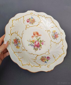 Velký porcelánový servírovací talíř Weimar (1945-1949) - 2