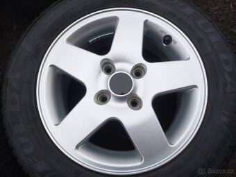 Prodám sadu ALU kol ROD 195/60R15 zimní - 2
