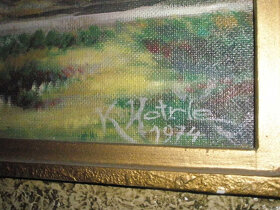 Prodám obraz K. Kotrle rozměr cca. 100 x 60 cm 1974 - 2