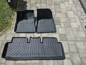 3D plastové rohože Tesla model 3 - 2