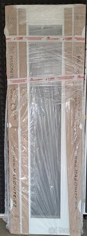 Dveře Quatro Linea, satinato, hladké bílé, 60L - 2