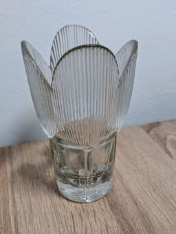 Lotos. Retro skleněná váza, V. Zajíc. - 2