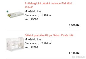 Dětská postýlka + matrace - 2