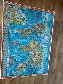 Dětská mapa světa - nástěnná mapa - 2