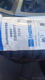 Mazda 6 originální disky r17 225/55 r17 zimní pneu vše nové - 2