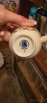 Retro sběratelske hrnečky s podšálky - 2