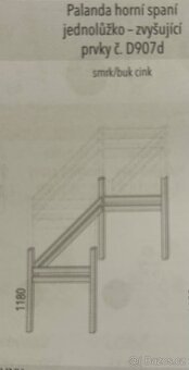 Domestav vyvyšující prvek pro spaní jednolůžko 2x - 2