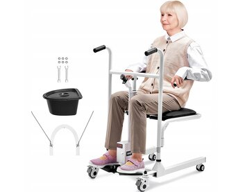 NOVÉ NEPOUŽITÉ Elektrické toaletní křeslo / židle VEVOR - 2
