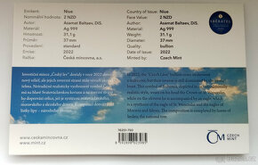 Stříbrná mince Český lev 2022 SBĚRATEL - č. 1374 - 2