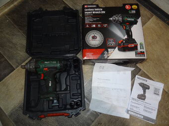 PARKSIDE Aku rázový utahovák na kola auta PASSK 20-Li - 2