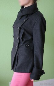 Zimní antracitový kabát New Look vel.42 - 2