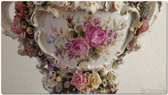 1911 - Porcelánová ornamentální váza - váza potpourri v neor - 2